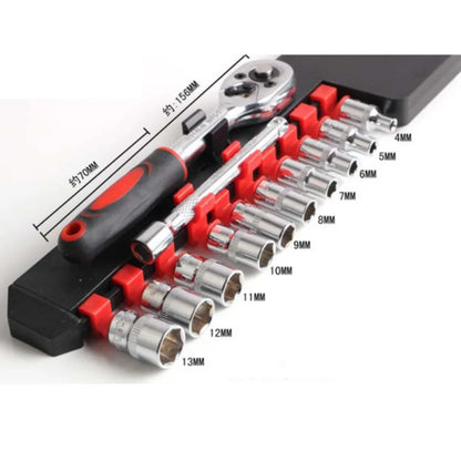 12 Pcs Set Wrench Socket Set Repairing Tool Kit